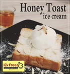 Honey toast with ice cream
